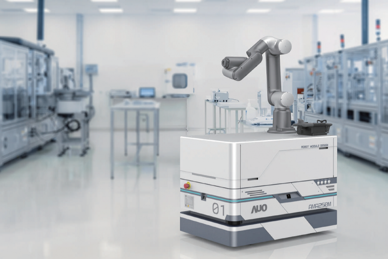 东升国际整合AI人工智慧、IoT物聯網與Cloud雲端平台服務，開發模組化AMR 250M自主移動機器人，滿足多元自動化生產需求，在智慧工廠中扮演著串接和搬運的角色